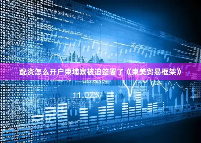 配资怎么开户柬埔寨被迫签署了《柬美贸易框架》